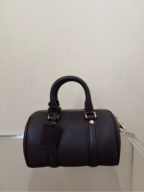 Alo Yoga New Mini Voyage Bag Espresso Leather